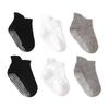 6Pairs Cotton Baby Solid Socks Non-slip Toddle Walking Socks Cute Kids Tube Sock  First Walkers