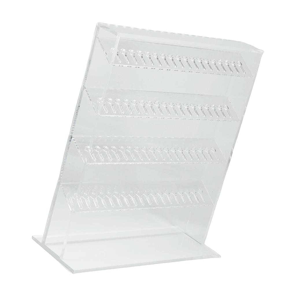 Acrylic Transparent Jewelry Display Stand Clear Multilayer Earrings Necklaces Storage Panel Accessories Organizer