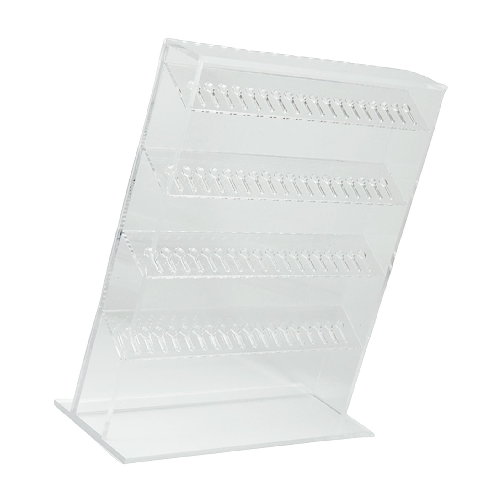 

Акриловая прозрачная подставка для украшений Прозрачная многослойная панель для хранения серег и ожерелий Органайзер для аксессуаров