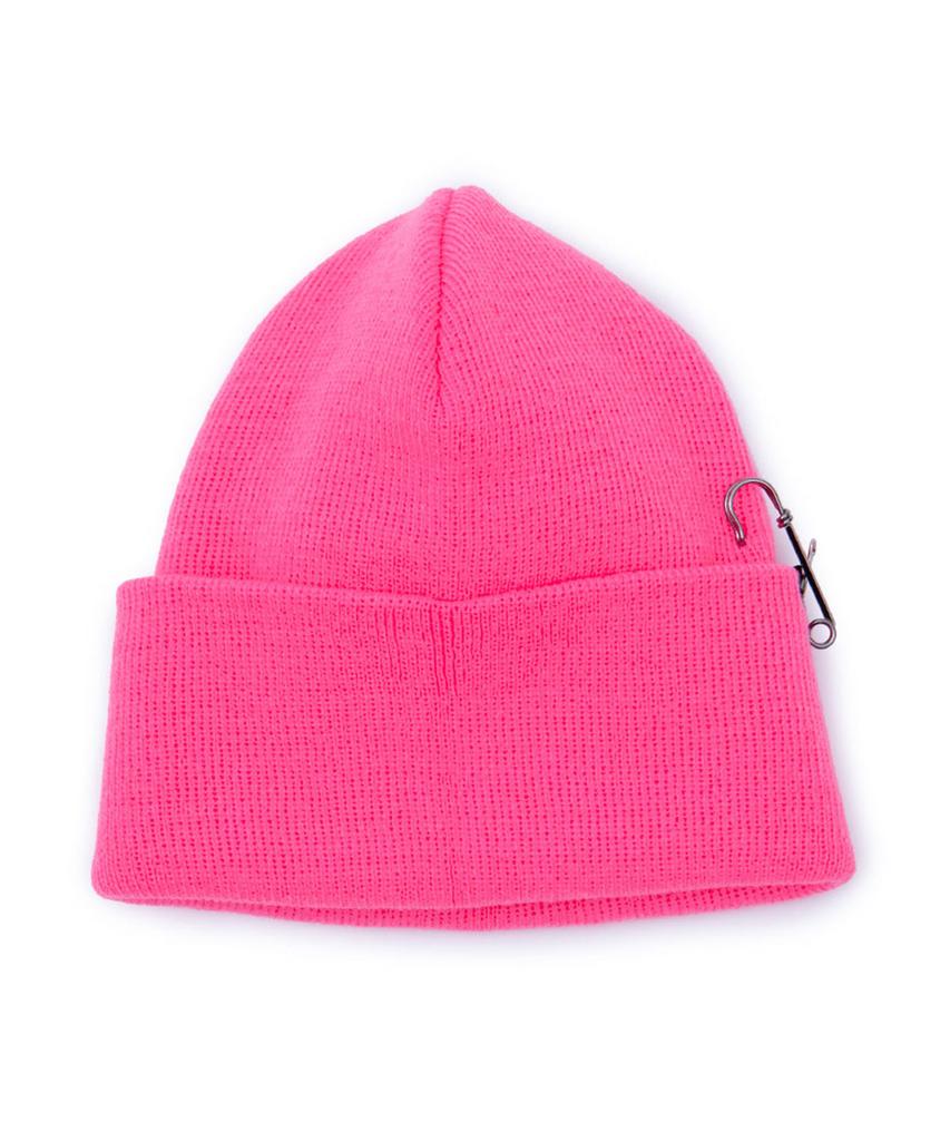 BLACKBLOND Vividi Side Patch Long Beanie (Pink)