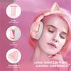 Süße Rosa Katzenohren Kopfhörer 3,5mm Kabelgebundenes Gaming Headset mit Mikrofon K9