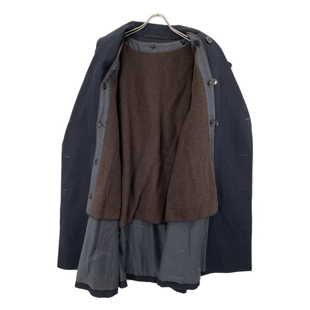 MAATEE&SONS MT1303-0703 22AW Navy Lined Double Breasted Coat Coat 3 NavyUsed