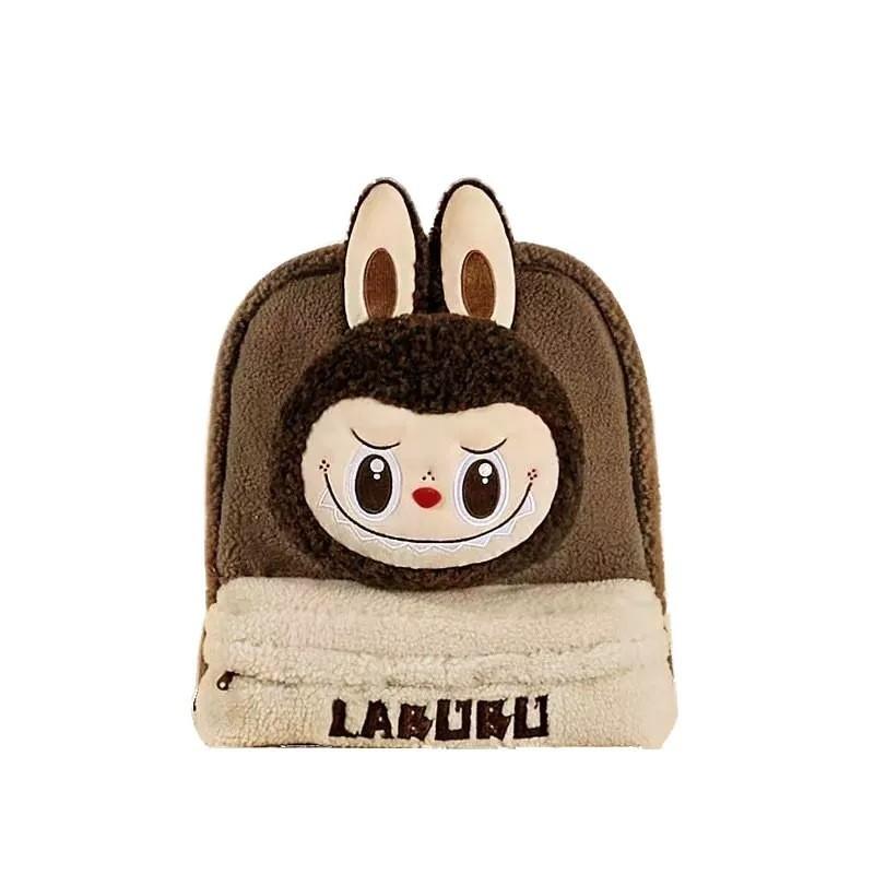 Cute Decoration Doll Plush Cartoon Embroidery Large Backpack Capacity