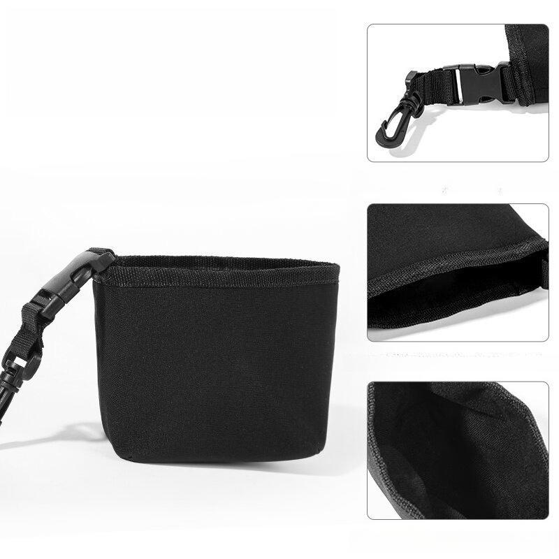 Portable Golf Club And Ball Cleaning Bag With Detachable Clip Waterproof Liner Scrub Pouch Golf Accessory Wash Holder