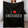 I Love Snooker Throw Blanket Lightweight Cozy Blanket for Bed Sofa