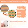 ZOCONE 60 Pcs Sublimation Earrings Blank Bulk, Sublimation Printing Earrings Unfinished Rectangular Heat Transfer Earring Pendant with Earring Hooks