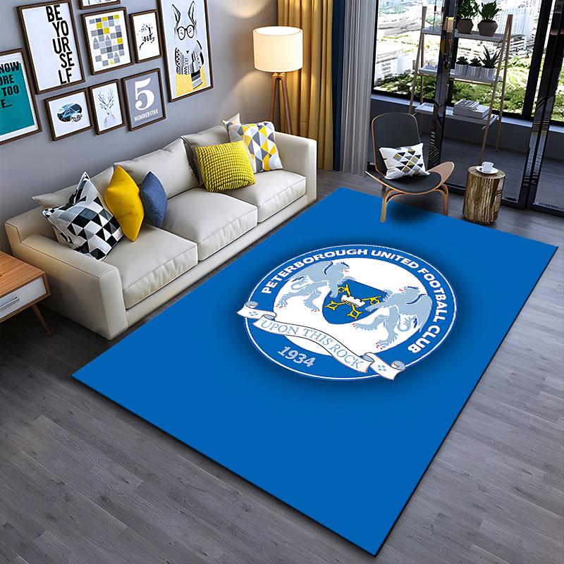 Peterborough United Logo Carpet suitable as a non-slip mat for the living room or bedroom sofa