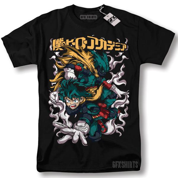 My Hero Academia Uzuku Deku Vigilante Shirt Anime Cosplay Manga Graphic T-Shirt Unisex T-Shirt XXXL