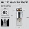 Bathroom Sink Stopper Hair Catcher Sink Drain Strainer Pop Up Sink Filter with Removable Stainless Steel Basket Hair Catcher