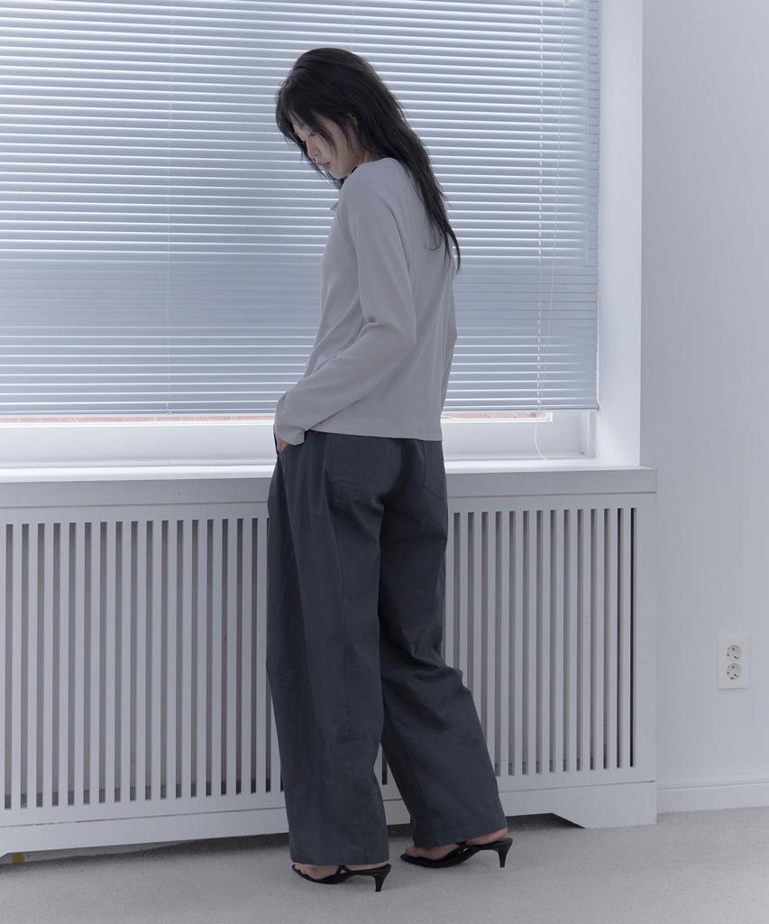 Haebeueoweil Essential Cotton Pants (Dg)