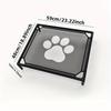 Cooling Elevated Dog Bed - Raised for Dogs, Cat, Outdoor With Guardrail, Breathable Mesh, Portable Camping Cot