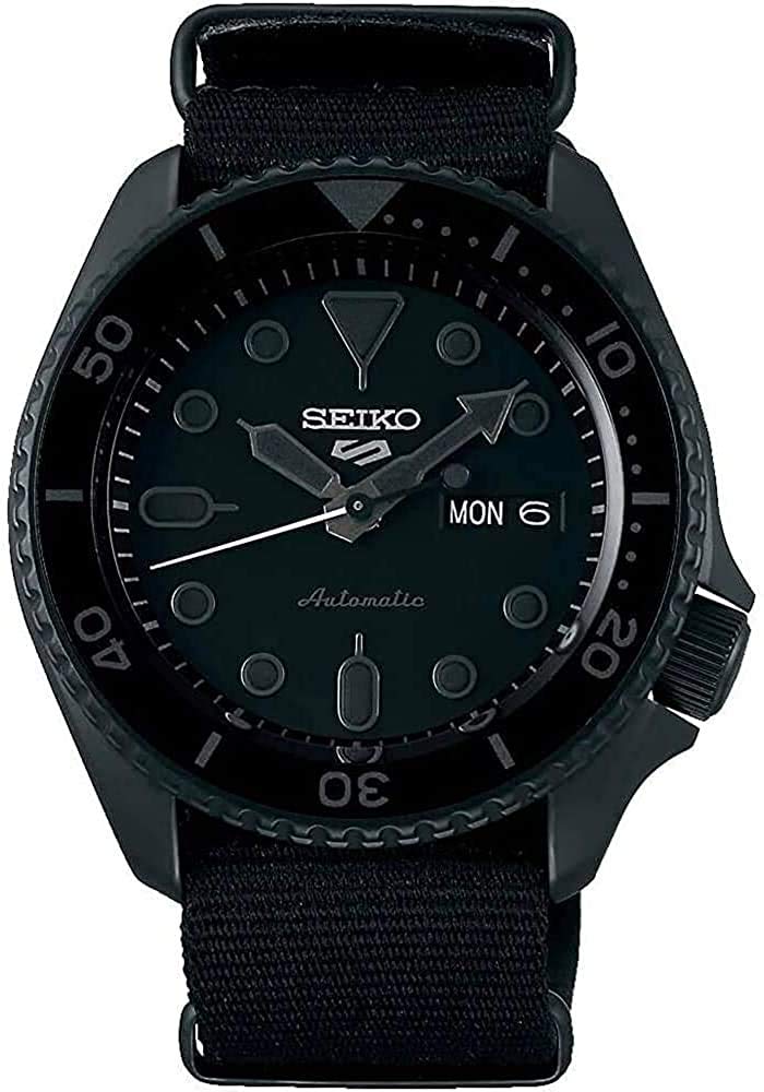 SEIKO 5 Sports SKX Street Style Automatic Mechanical Limited Distribution Model Men's Watch SEIKO FIVE SPORTS SRPD79 All Black