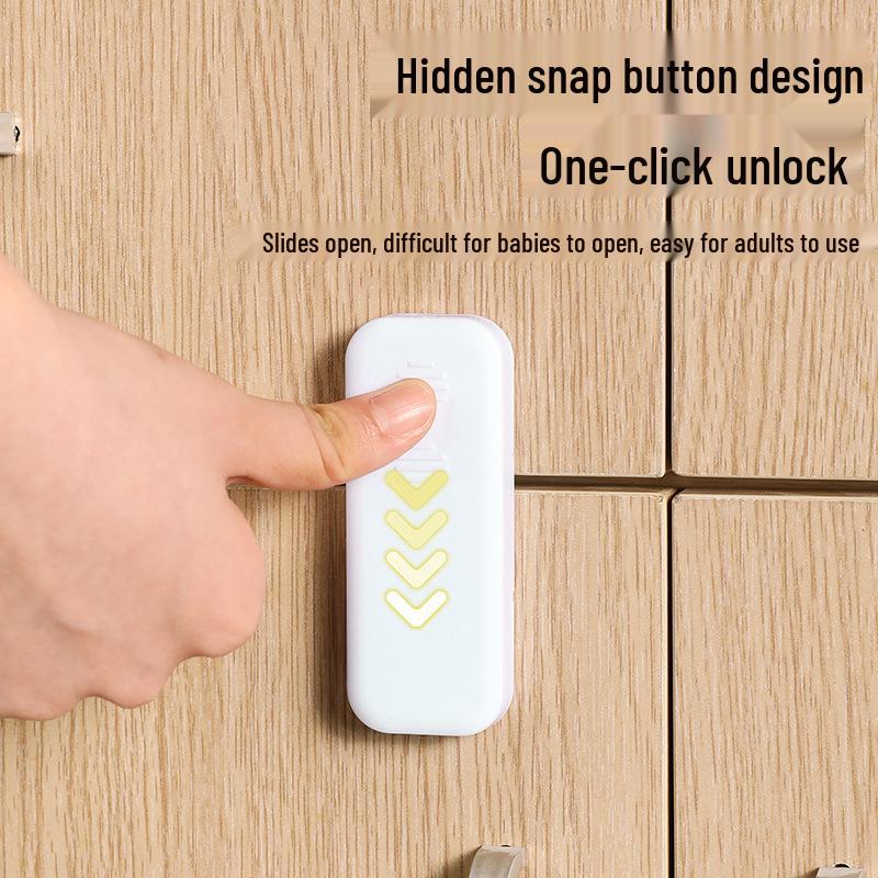Child Safety Lock for Cabinets and Fridge - Anti-Pinch & Anti-Baby Opening Drawer Buckle