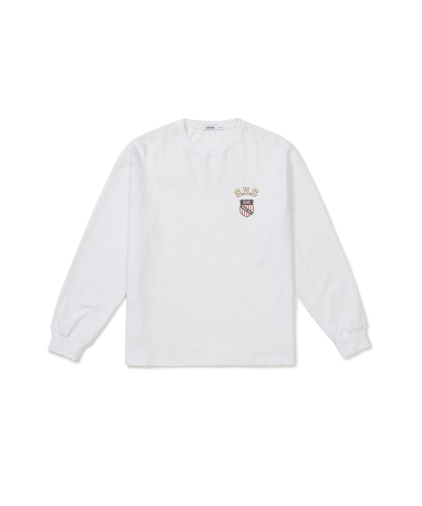 CLOVE [25Fw Clove] Cloveclub Long-Sleeve T-Shirt (White)
