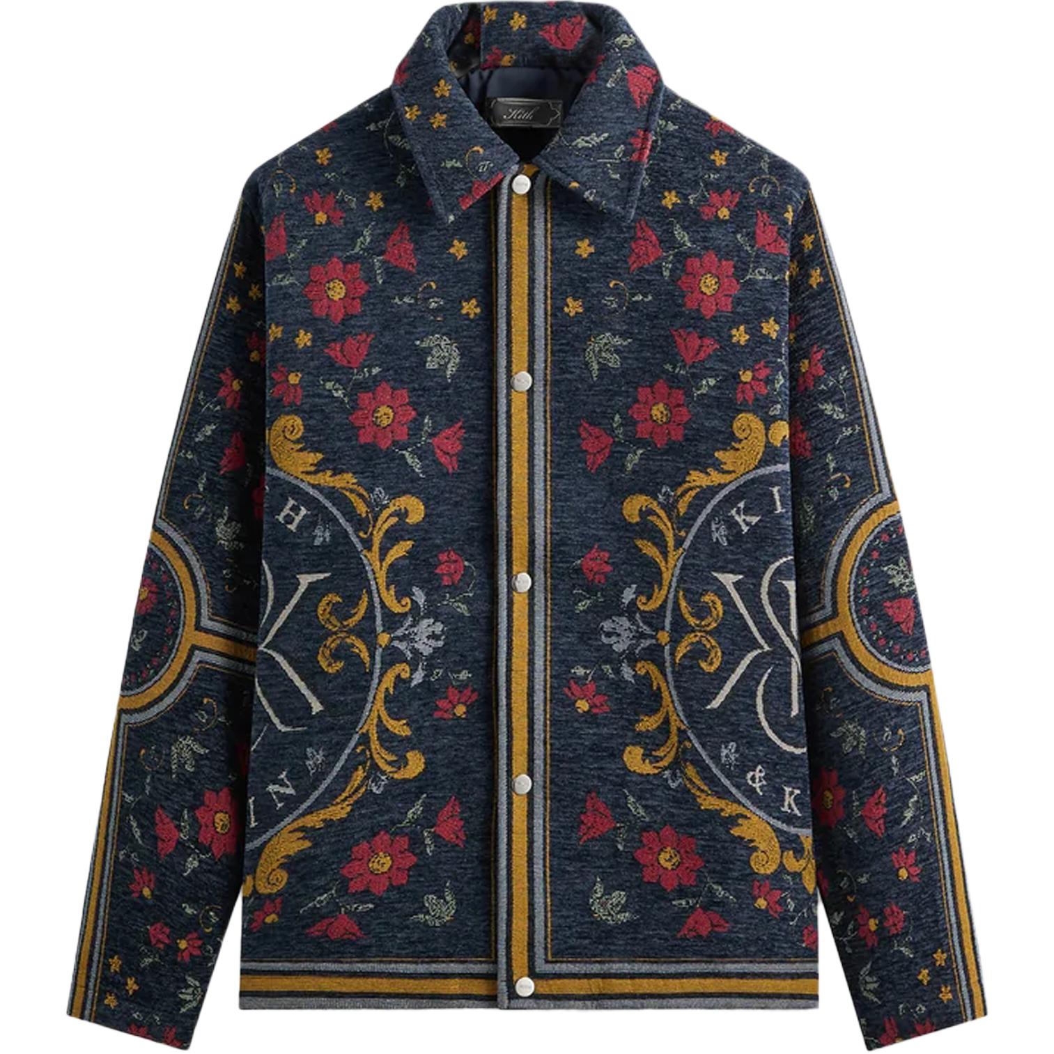 

Kith Шарф Гобелен Куртка тренера Ночной Мужская верхняя одежда Черный KHM010903-413 M