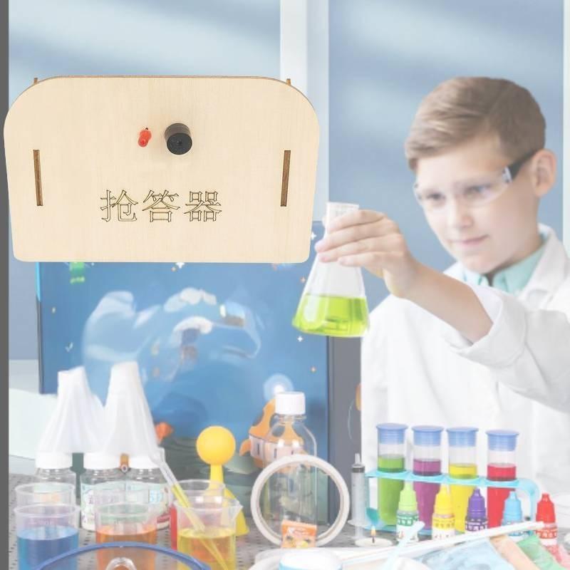 Wooden Diy Electric Science Quiz Responder Training Kit For Kids