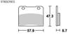 KITACO SBS Brake Pad 578HF Ceramic RG250 Gamma GSX-R250/400/750/1100 Intruder