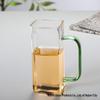 Heat-Resistant Square Borosilicate Glass Cup for Tea and Cold Drinks with Handle