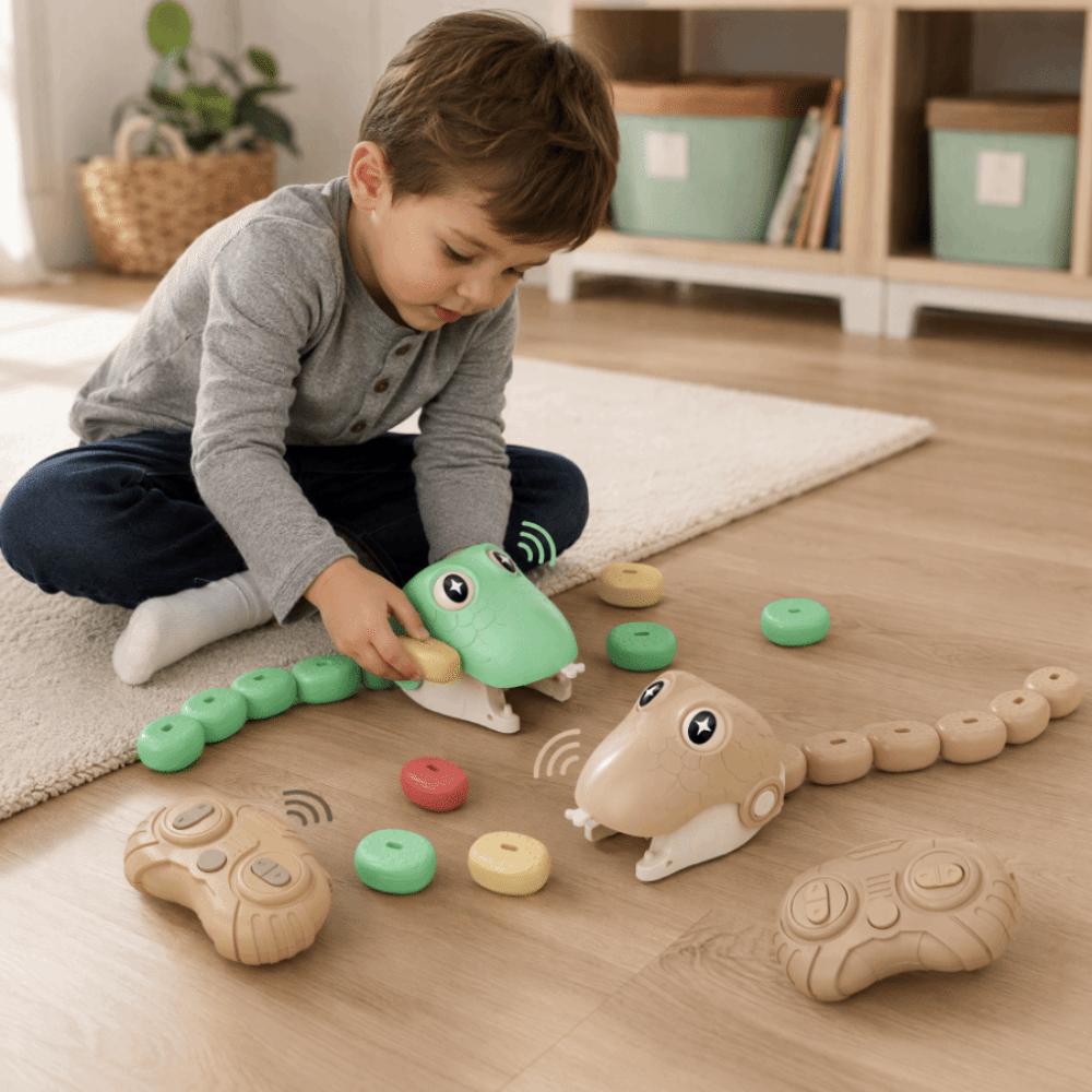 Magnetic Remote Control Car Interactive Greedy Snake Car Magnetic RC Car Tabletop Game