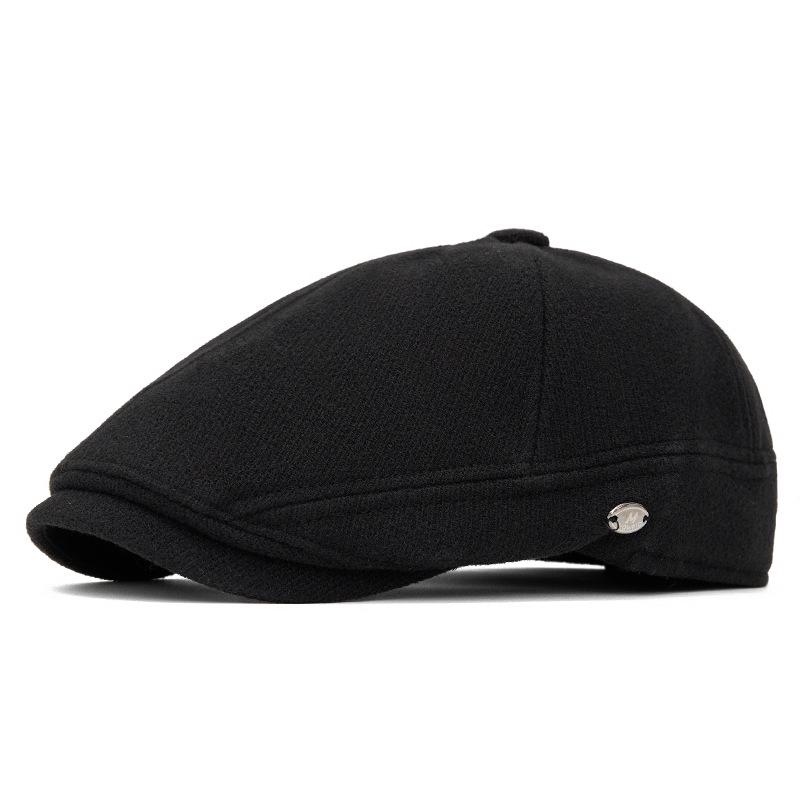 Autumn & Winter Wool Felt Beret: Warm British Retro Flat Cap for Men, Women & Children