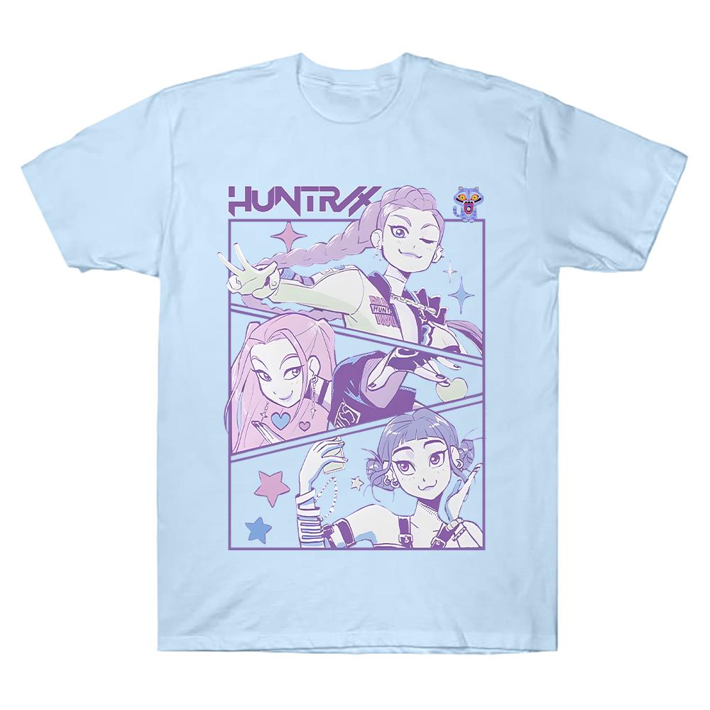 KPop Print Graphic Cotton Tshirt Summer Y2K Women Men Clothes Hot Aesthetic Short Sleeve Comfortable T-shirt High Quality