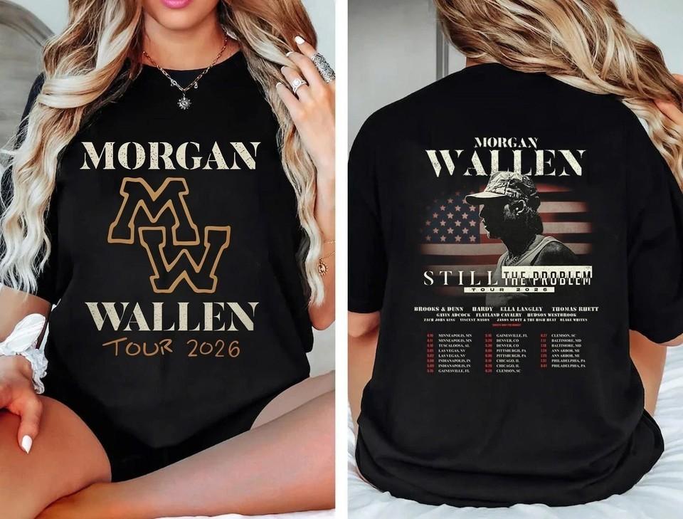Футболка Morgan Wallen Still The Problem Tour 2026 Унисекс XXXL