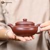 Zisha Antique Flat-Belly Teapot