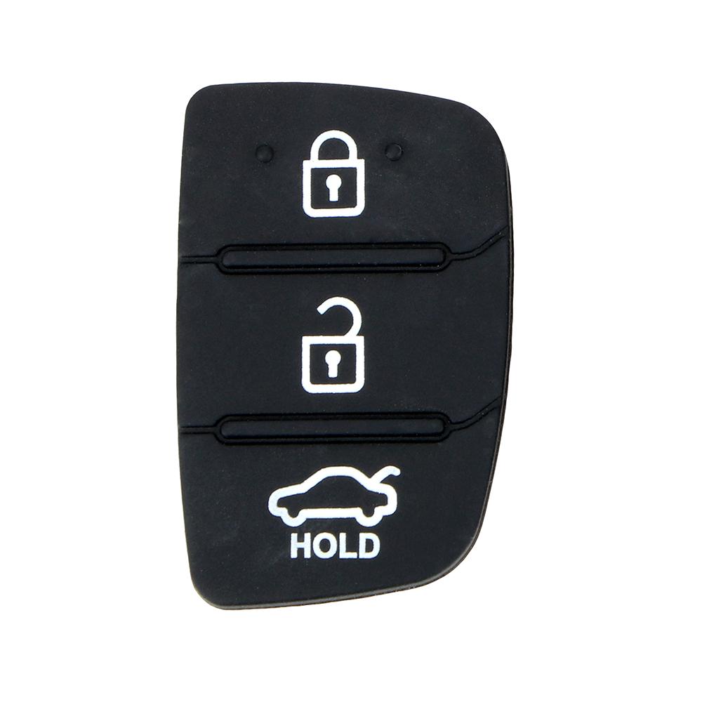 Key Case Cover Auto Replacement Parts Remote Car Key Shell 3 4 Buttons For Hyundai Ix35 Ix45 1pc Car Key Rubber Button Pad