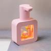 Berührungsloser automatischer Sensor-Seifenspender, Cartoon-Haustier, wasserdicht, intelligenter Schaumseifenspender, Pink