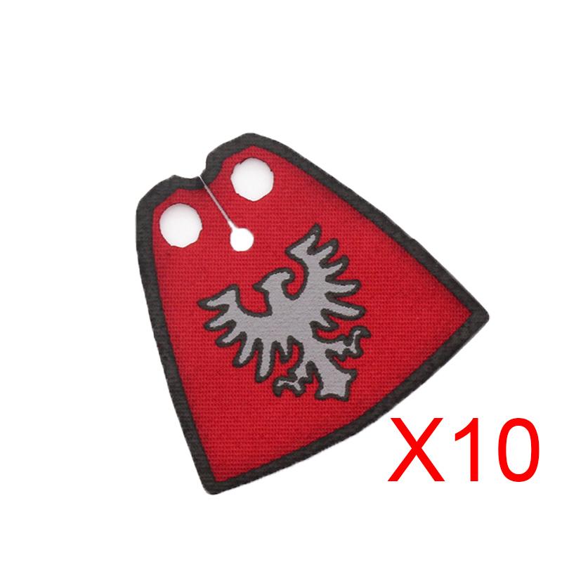 Medieval Knights Figures Accessories Building Blocks Officer Cloak Helmet Cape Armor Shield Black Eagle Red Lion Toys MOC Bricks