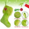 Vánoce 2025 Zelená dárková taška Potřeby pro domácí párty Řemeslné výrobky Ozdoba na vánoční stromek Sametové ponožky DIY Festivalové dekorace