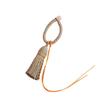 Tassel and Brocade Keychain DIY Set: Bag Accessories & Woven Rope Strap Pendant