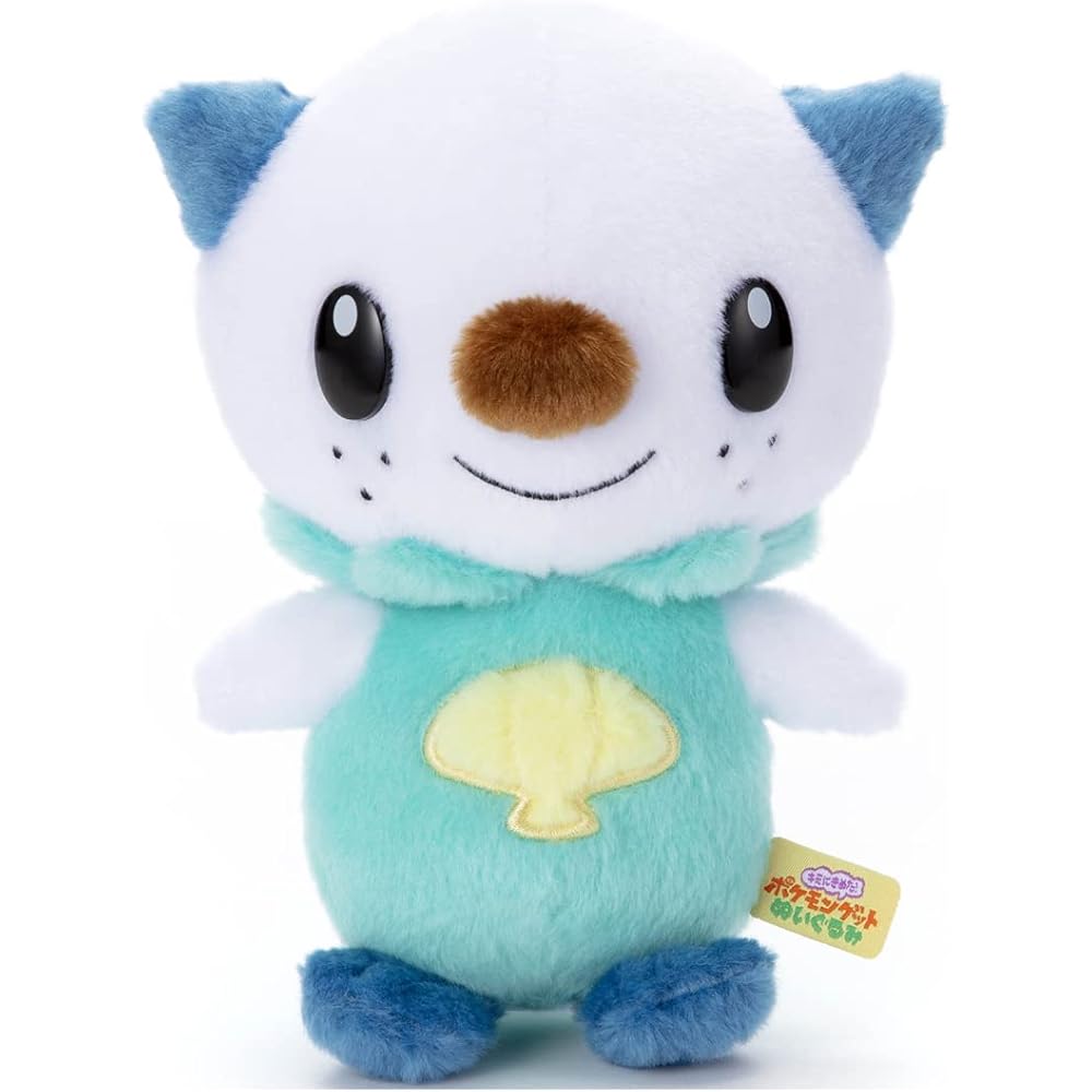 Takaratomy A.R.T.S Pokmon Oshawott Plush Toy 18cm Height Soft Stuffed Animal