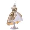 Little Girl Red Sleeveless Pleated Embroidered Princess Dress