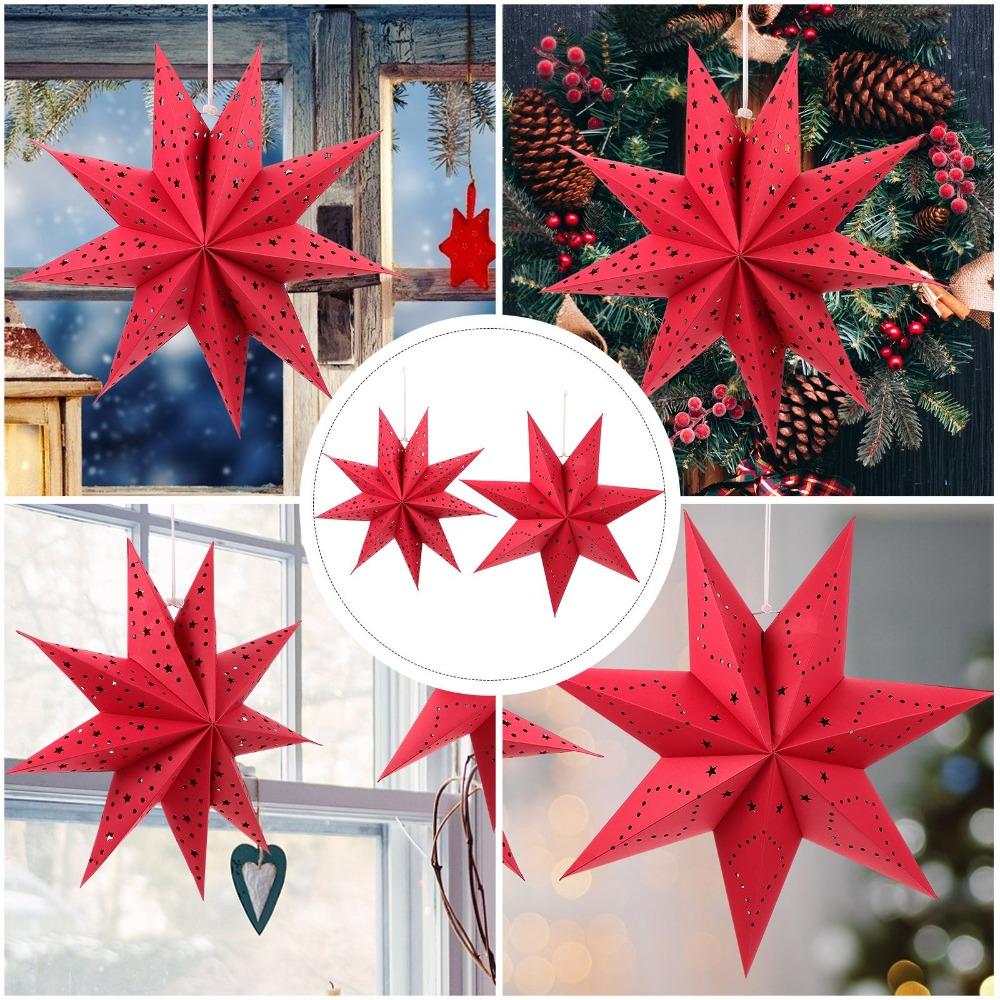 Party Decoration Home Decors Christmas Lanterns Star Lamp Shades Hanging Pendants Nine-pointed Star