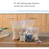 100pcs Bags Clear Food Storage Package Jewelry Packing Reclosable Vacuum Fresh Keeping Pouch