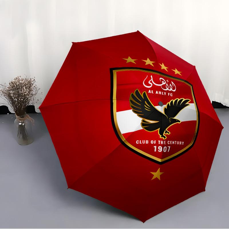 1pc Al Ahly FC Umbrella, Sun Protection, And UV Shielding. It Has Eight Sturdy Ribs for Outdoor Use And Perfect As a Holiday Gift
