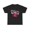 Pink Masked Face Graphic Tee | Dripping Eyes and Lips Shirt