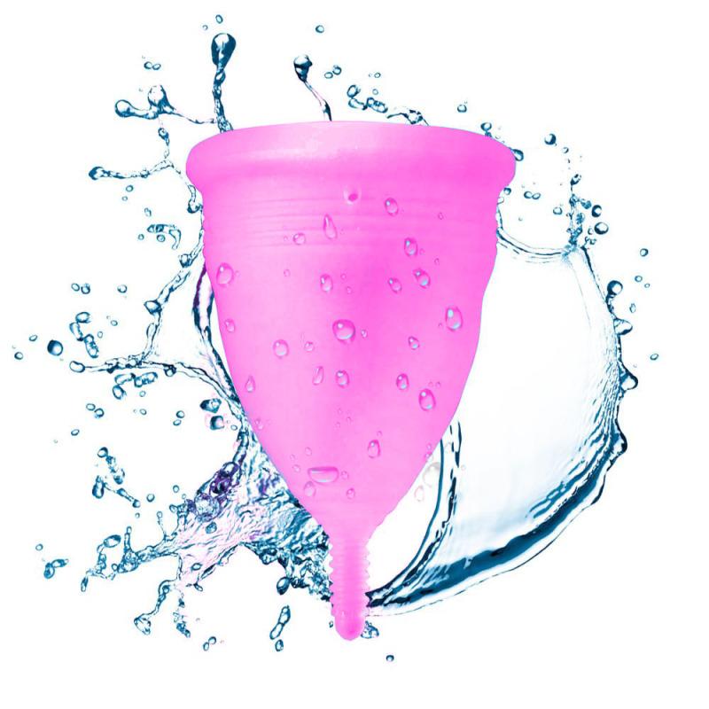 Copo menstrual de silicone macio médico Ruby Cup Copos de higiene feminina, S/L