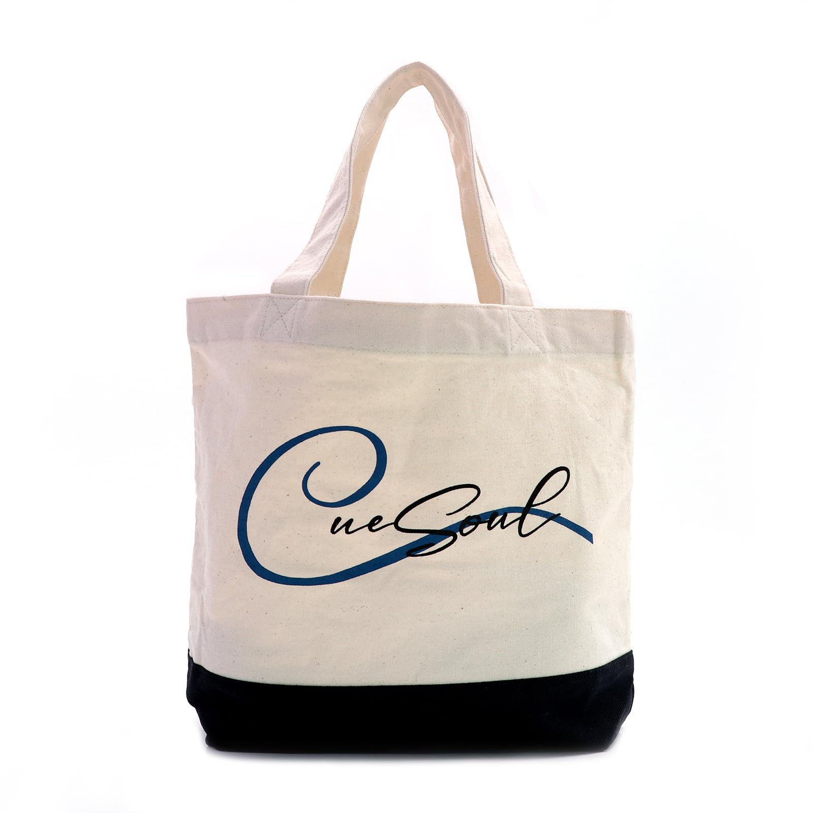 

CUESOUL Large Capacity Simple Pure Linen Tote Bag Shopping Bag