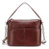 Zency 2025 Chain Handbag Soft Leather Shoulder Top-Handle Crossbody Bag