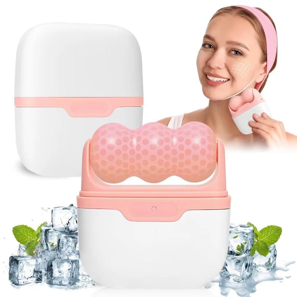 1PC Double Head Ice Roller for Face Eye Puffiness Relief Migraine Pain Cold Therapy Facial Body Massage Beauty Skincare Tool