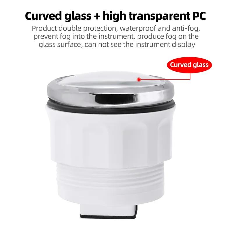 MultiMeter 3IN1 Red LED Digital 52mm Gauge with Alarm Water Temp+Oil Press+Fuel Level Gauge 0-190ohm for Auto Car Boat Yacht