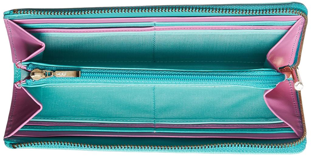 Lanvin en Bleu Large Zipper Long Wallet [New Color] Luxembourg Color, Women's, Green