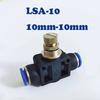Pneumatic Fitting Airflow Regulator 6mm 8mm 10mm OD Hose Tube Gas Flow Adjust Valve Connector Fitting Air Speed Control Crane