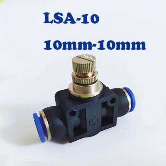 Pneumatic Fitting Airflow Regulator 6mm 8mm 10mm OD Hose Tube Gas Flow Adjust Valve Connector Fitting Air Speed Control Crane