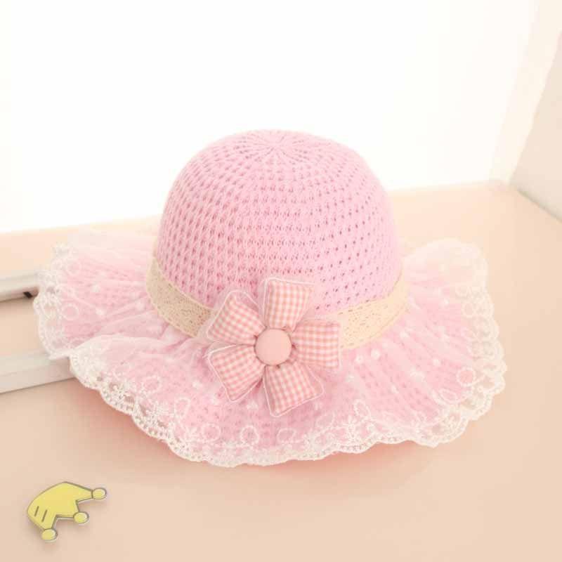 Summer Sun Hat Sun Protection Cool Hat Summer Cute Beach Princess Children's Thin Straw Hat