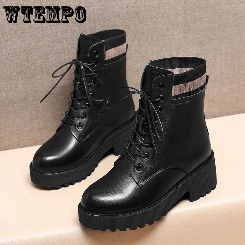 

Короткие сапоги британский стиль женский осень и зима корейская версия non slip short boots толстая подошва универсальные снежные сапоги женские