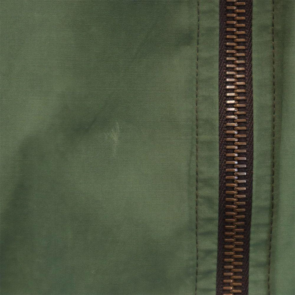 CELINE Made in France Mink fur collar Batting jacket 38 green Women Used
