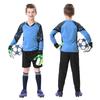 Kids Goalkeeper Uniform Boys Goalkeeper Jersey Doorkeepers Long Sleeve Sponge Protective Football Uniform For Children's